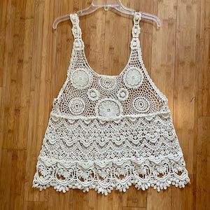 Crochet boho festival top
